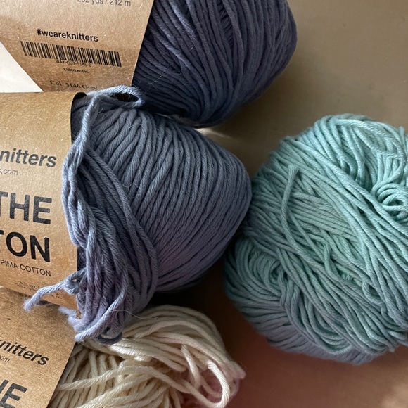 We Are Knitters Cotton Yarn Bundle 3 whole skeins plus partial skein - Picture 3 of 3